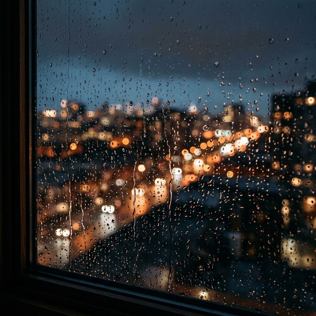 Rain against a window